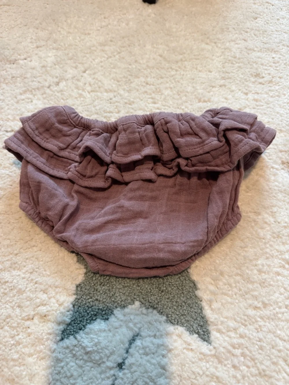 Jamie Kay Dusty Mauve Ruffle Diaper Cover